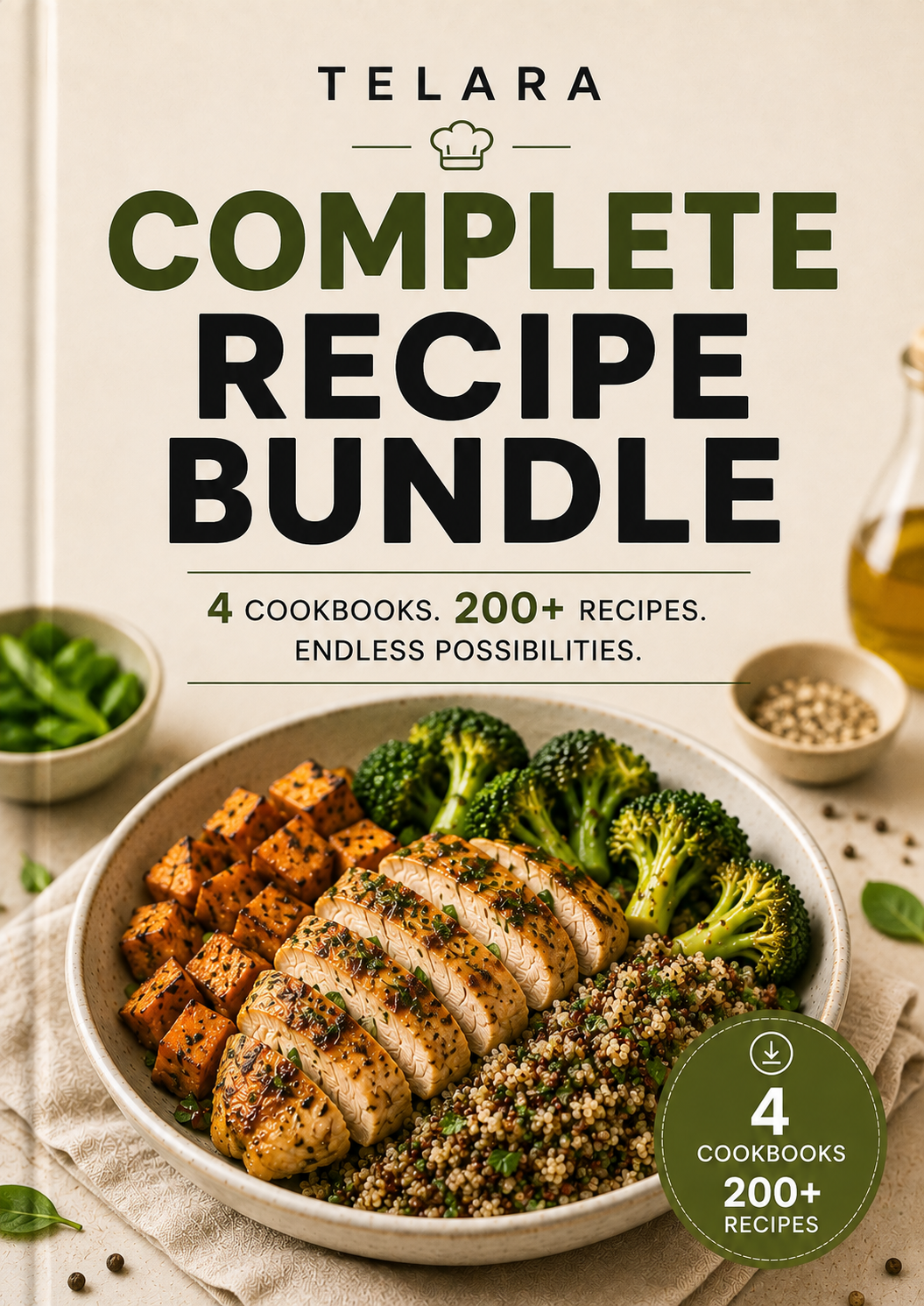 Complete Recipe Bundle – 4 Cookbooks & 340+ Recipes